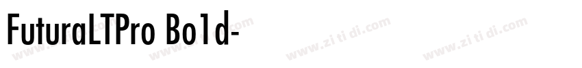 FuturaLTPro Bo1d字体转换